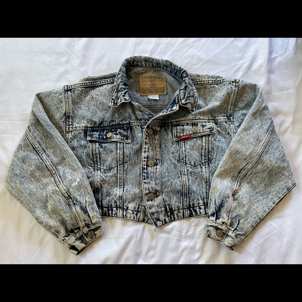 Jordache Vintage 80’s Acid Wash Jean Jacket